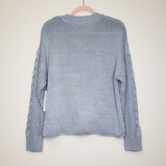 RDI loose knit sweater with cableknit arms M - Picture 7 of 7